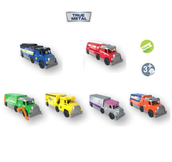 Truck Big Truck Pups Paw Patrol True Metal 6 pack